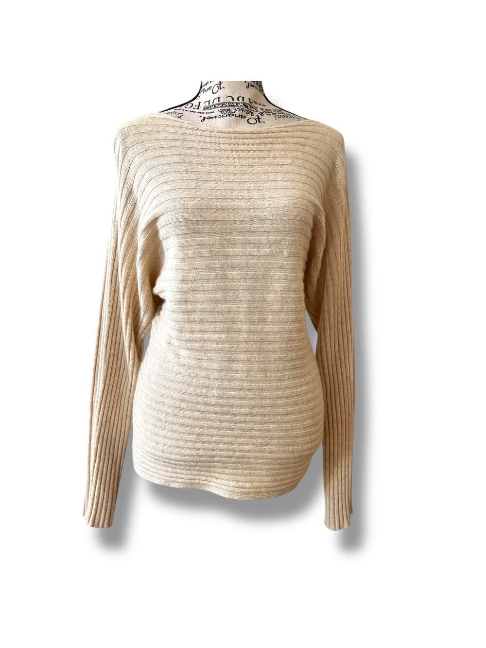 Vince Women's Size M Wool + Cashmere Boatneck Dolman Sleeve Pullover Sweater